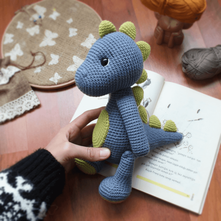 Dinossauro Amigurumi Receita PDF Dinossauro de Crochê