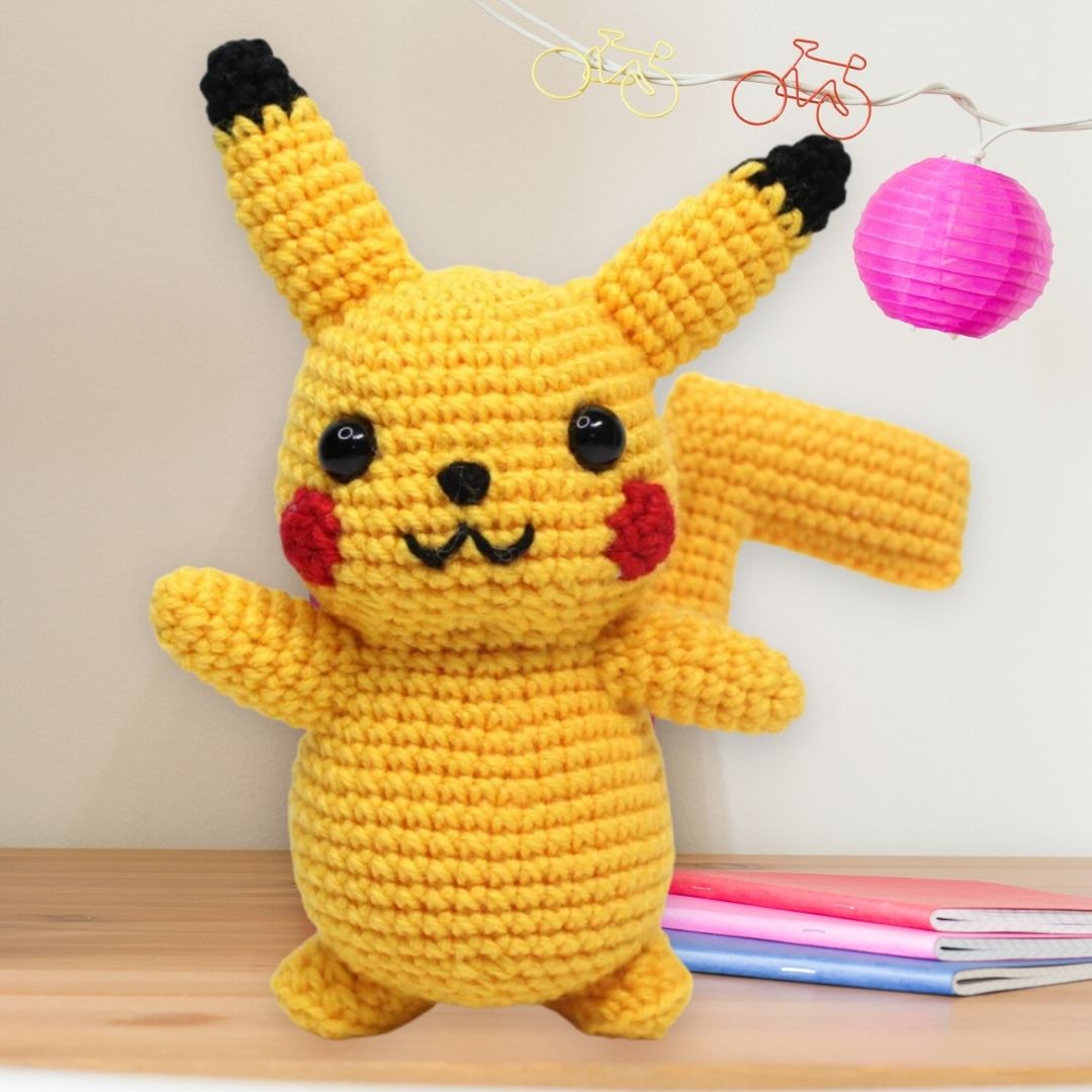 102 - Pikachu de Crochê - Amigurumi 2