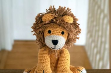 123 - Leão de Amigurumi - Leão de crochê