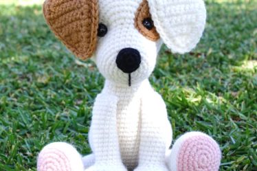 134 - Cachorro de amigurumi - Cachorro de crochê - Amigurumi cachorro