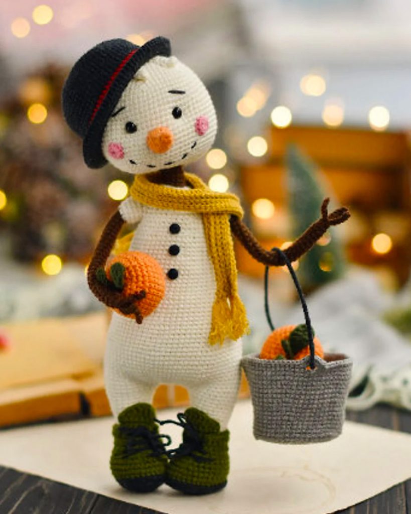 150 - Boneco de Neve Amigurumi - Natal e Crochê - 2
