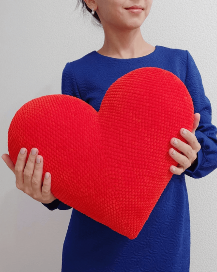 180 - Amigurumi Almofada Coração Grande - Receita de Crochê Passo a Passo 1 (1)