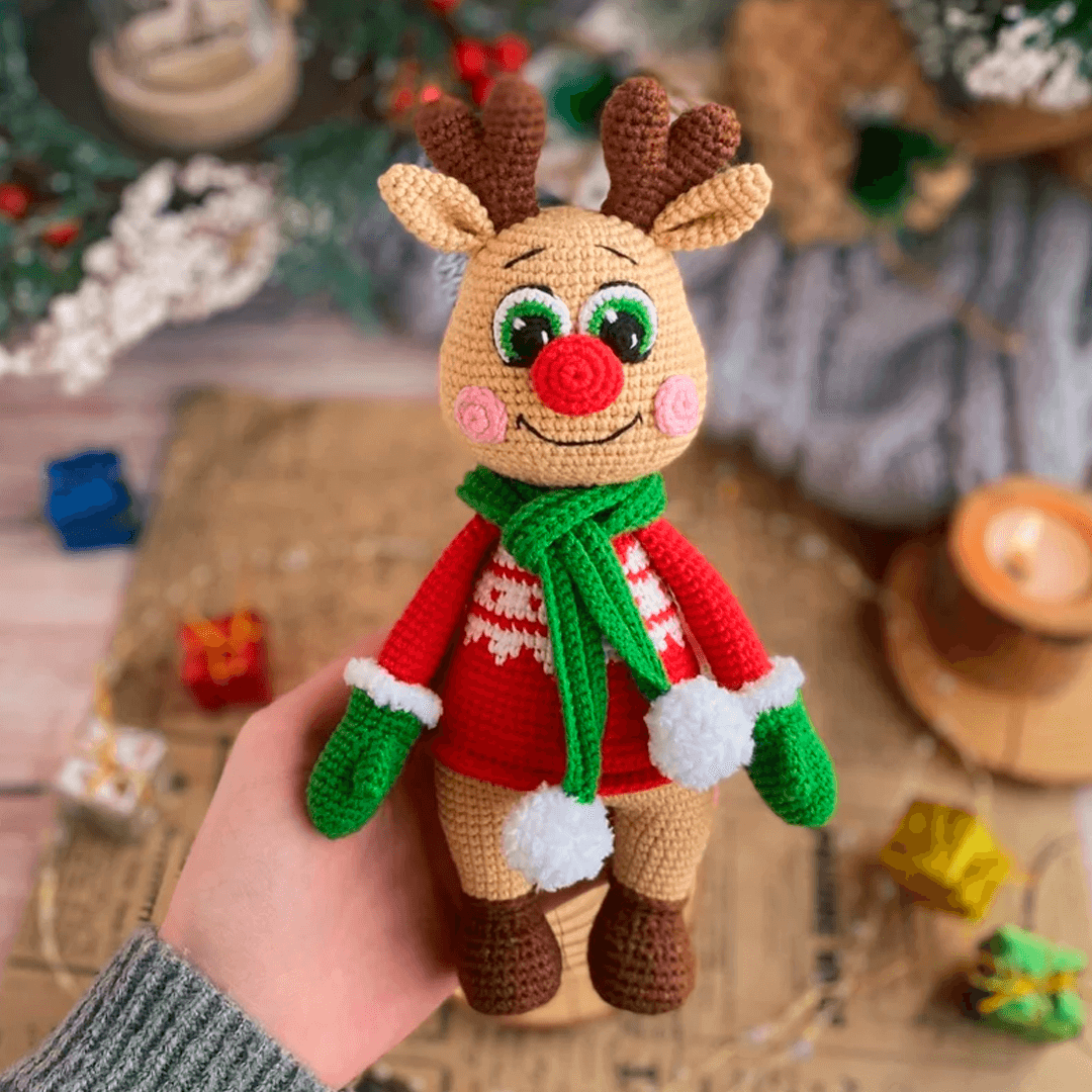 195 - Rena de Natal Amigurumi - Rena de Crochê - Receita de Crochê Passo a Passo 1 (1)