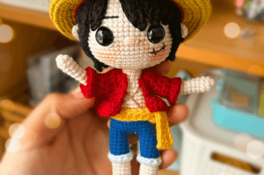 196 - Luffy Amigurumi - Luffy de Crochê - Receita de Crochê Passo a Passo - Anime 4 (1)