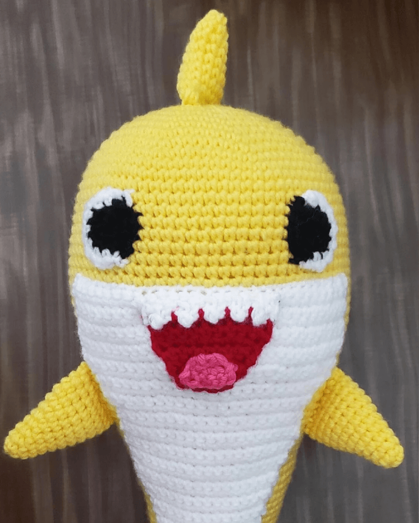 210 - Baby shark amigurumi - Baby Shark de crochê - Receita Passo a Passo 1 (1)