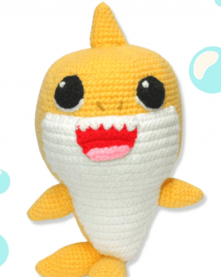 210 - Baby shark amigurumi - Baby Shark de crochê - Receita Passo a Passo 2 (1)