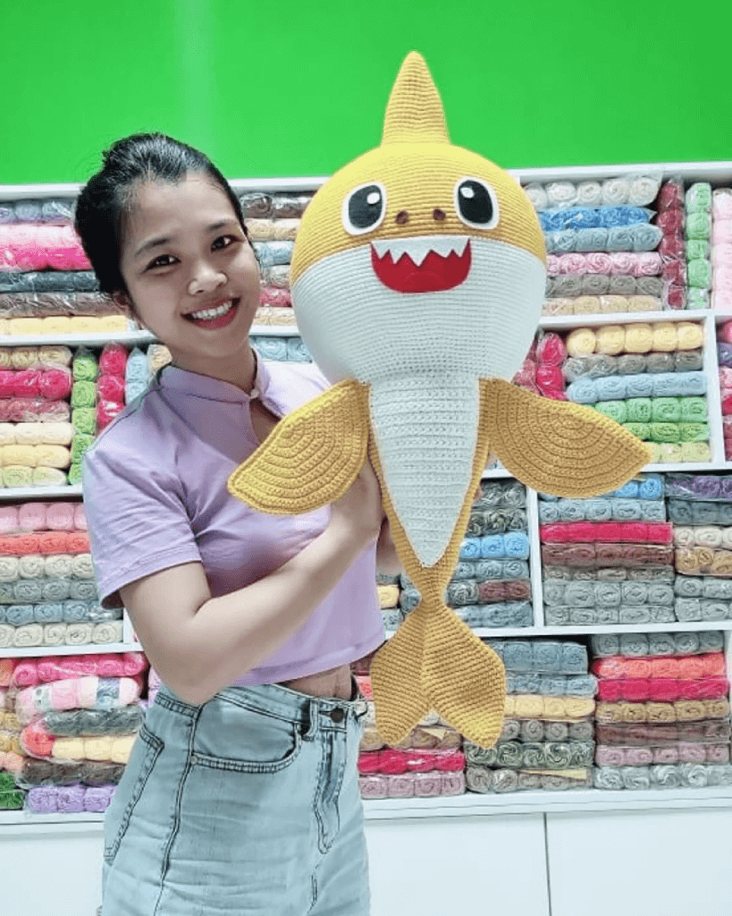 210 - Baby shark amigurumi - Baby Shark de crochê - Receita Passo a Passo 3 (1)