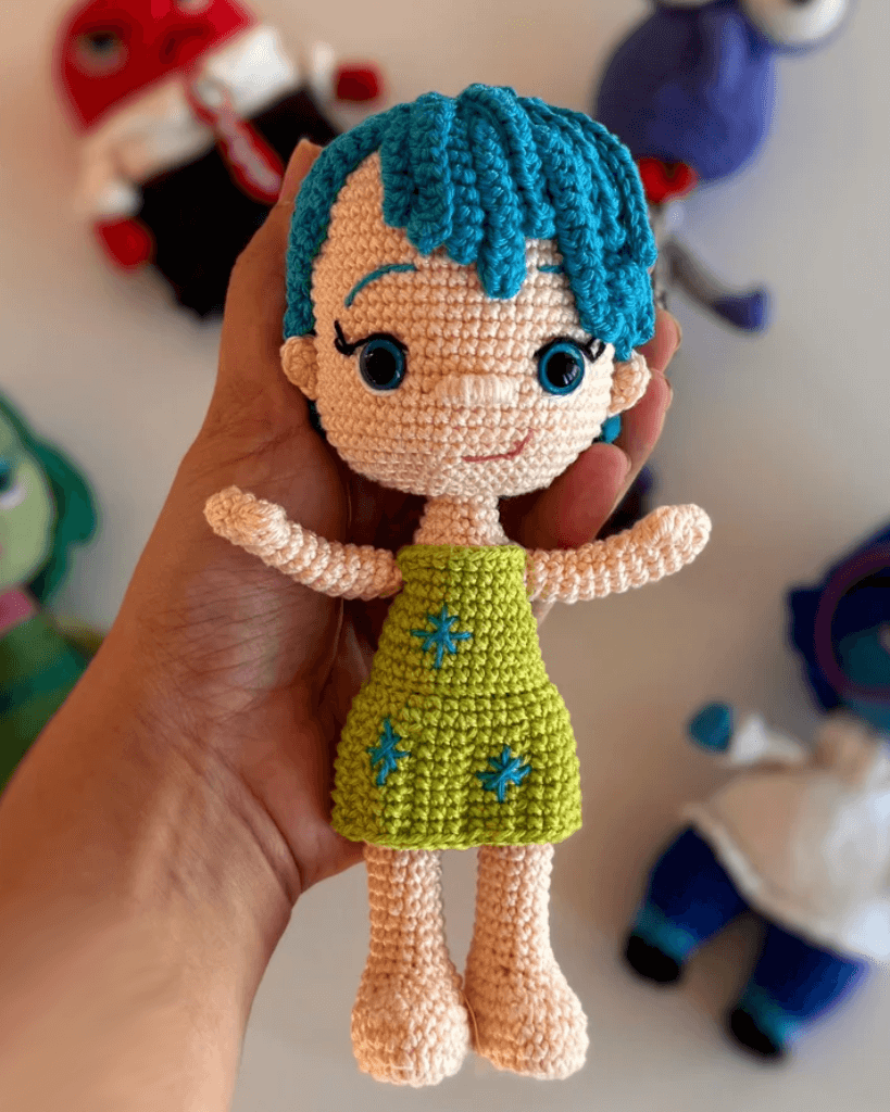 211 - Divertidamente amigurumi - Ansiedade Alegria de crochê - Receita Passo a Passo 2 (1)