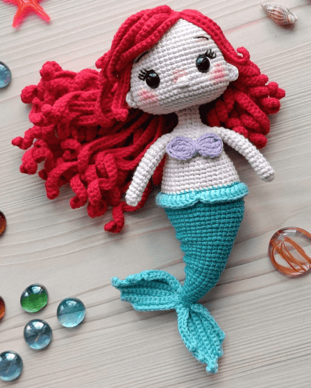 213 - Pequena Sereia Amigurumi - Ariel de Amigurumi - Receita Passo a Passo 1 (1)