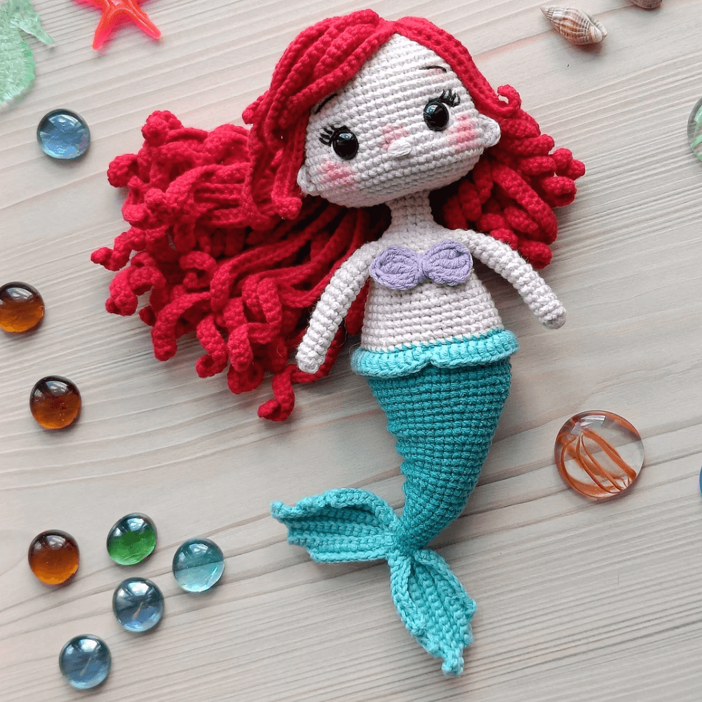 213 - Pequena Sereia Amigurumi - Ariel de Amigurumi - Receita Passo a Passo 1 (1)